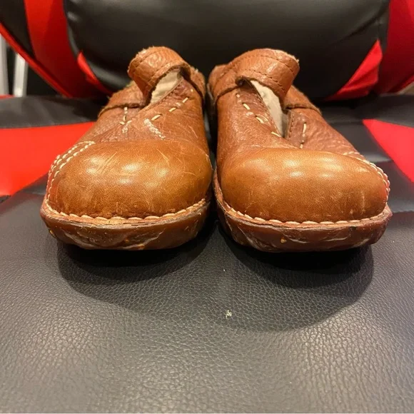 El Naturalista Leather Slip On Open Back Clogs LightBrown Womens US Size 6 EU 36 - Picture 2 of 9